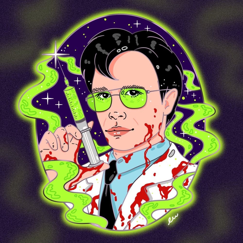 Re-Animator Herbert West Enamel Pin