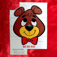 Image 1 of Boo Boo Bear - Kelloggs Corn Flakes Hanna Barbara mask (1961) - backside