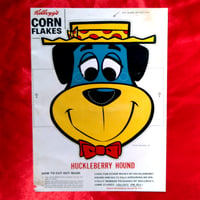 Image 1 of Huckleberry Hound - Kelloggs Corn Flakes Hanna Barabara mask (1961) - backside