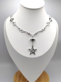 Image 3 of Silver y2k Rockstar Necklace