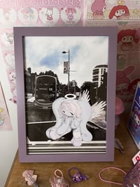 Image 1 of framed 1 of 1 print - bunny in london (2023) 2/5