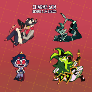 Image of HH  & HB charms reprint preorder 