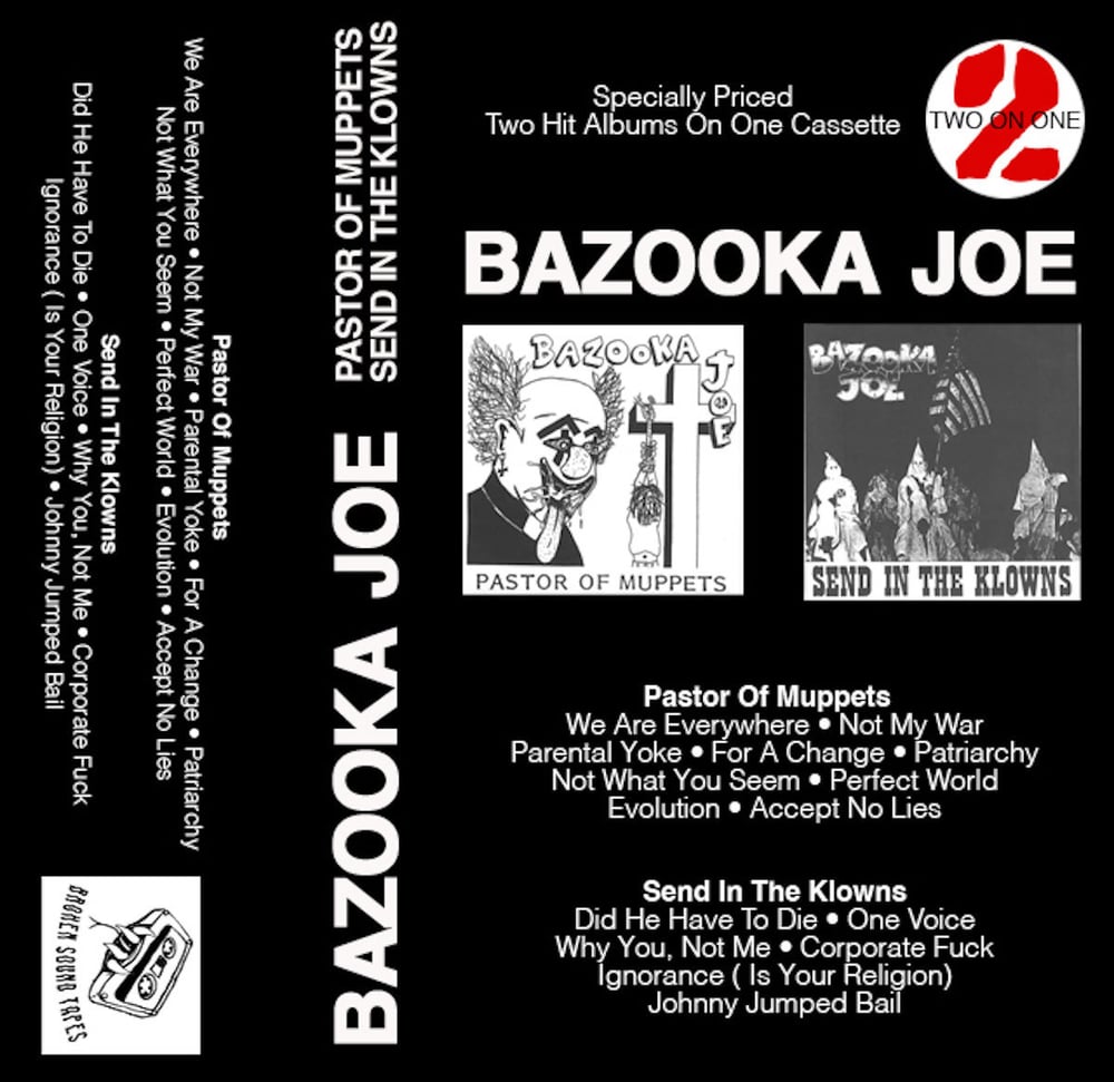 Image of Bazooka Joe - "Pastor Of Muppets / Send In The Klowns" cassette