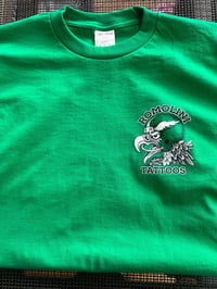 Image 2 of KELLY GREEN BIRDS SHIRT 