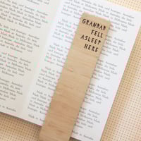 Image 6 of Personalised Bookmark. Add Name. Fell Asleep Here. 
