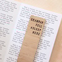 Image 5 of Personalised Bookmark. Add Name. Fell Asleep Here. 