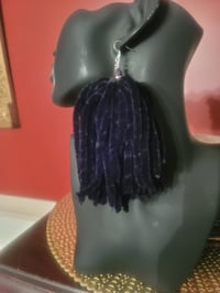 Image 1 of Fuzzy Fringe Earrings