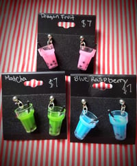 Image 1 of Boba Tea Earrings