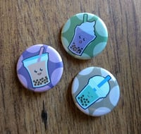 Image 1 of Boba Tea 1.25" Buttons