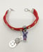 Image of Five Nights at Freddy's Bonnie Suede Ribbon Bracelet