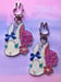 Image of Bunny Rose Resin Keychain