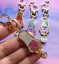 Image 2 of Cat Paw Resin Keychain