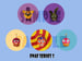 Image of FNAF Funtime-Frights 1.25" Buttons