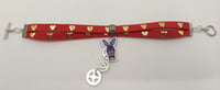 Image 2 of Five Nights at Freddy's Bonnie Suede Ribbon Bracelet