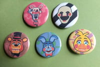 Image 4 of Five Night's at Freddy's 1.25" Buttons