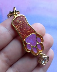 Image 5 of Cat Paw Resin Keychain