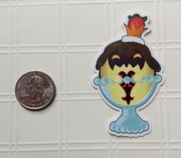 Image 2 of Kingdom Hearts Strawberry Flan Heartless Sticker