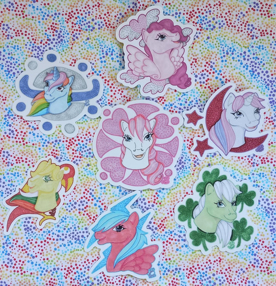 Image of Pretty Pony Stickers, Set 1