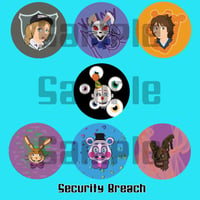 Image 5 of FNAF Security Breach 1.25" Buttons