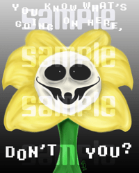 Image 2 of Flowey Art Print Final Run