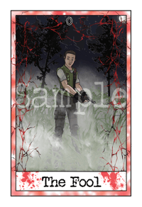 Image 2 of Resident Evil Tarot Print, 'The Fool'