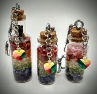 Image 1 of Pride Flag Crystal Chip  Keychains