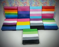 Image 1 of Pride Flag Painted Canvas Magnets