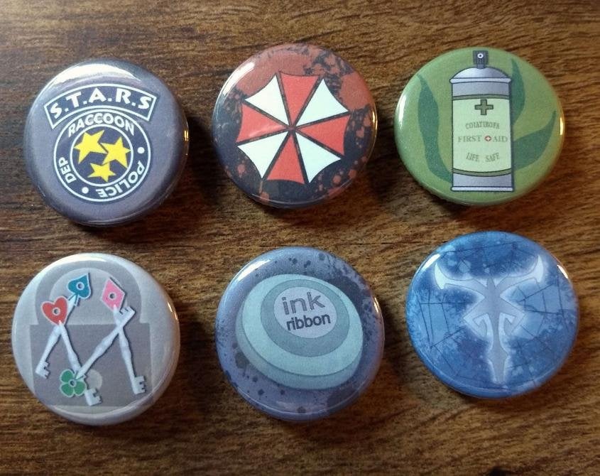 Image of Resident Evil 1.25" Buttons