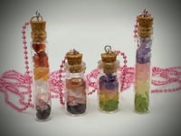 Image 2 of Pride Flag Crystal Chip Necklaces