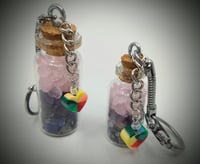 Image 4 of Pride Flag Crystal Chip  Keychains