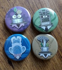 Image 2 of Toontown Cog Boss and Insgnia 1.25" Buttons