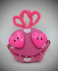 Image 1 of Pink-White Heart Omni Doll Brooch