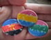 Image of Tye-Dye Style Pride Flag 1.25" Buttons