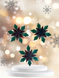 Image 1 of Resin Snowflake Ornament Set