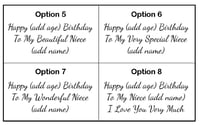 Image 4 of Personalised Niece Birthday Card. Handmade Niece Card. 