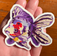 Pixel Goldfish Sticker