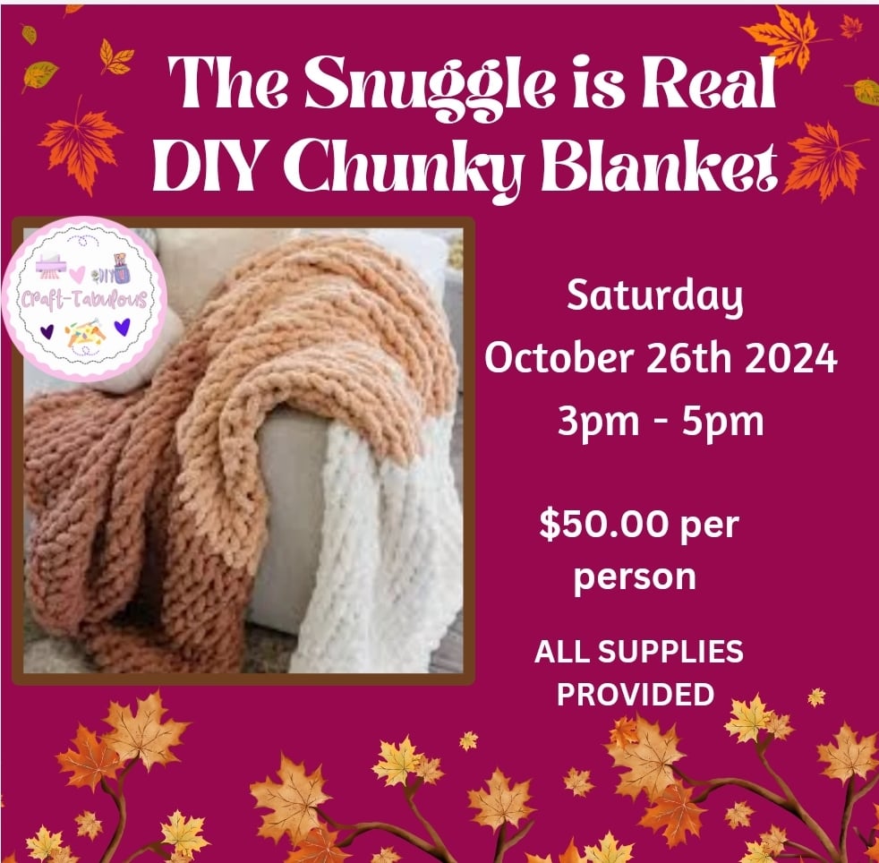 Image of DIY chunky blanket workshop 