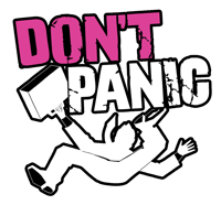 2 x Die-Cut 'Falling Man' Stickers