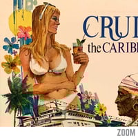 Image 2 of Cruise The Caribbean | Dink Ptahl - 1965 | Travel Poster | Vintage Poster