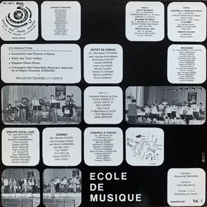 Ecole Municipale De Musique ‎– Dreux 1985 (Cemard ‎– 001 - France - 1985)