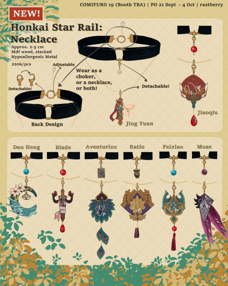 Image of [PO] Necklace + Choker: Honkai Star Rail