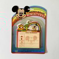 Set papeterie emploi du temps Mickey Mouse années 70 stock neuf