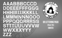 Image 2 of Generic White Lettering decals Packs  16mm scale 