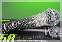 Image 2 of BLACK FADE SHURE SM58 WIRED VOCAL MIC