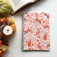 Image 4 of Floral Fox Notebook