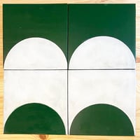 Image 6 of 2 Pack Sol Tile Stencil for Patios, Floors, Tiles and Walls-Geometric Stencil - DIY Floor Project.