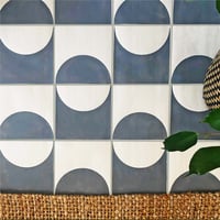 Image 1 of 2 Pack Sol Tile Stencil for Patios, Floors, Tiles and Walls-Geometric Stencil - DIY Floor Project.