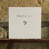 Image 3 of GOLD FOILED THANK YOU CARD