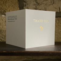 Image 4 of GOLD FOILED THANK YOU CARD
