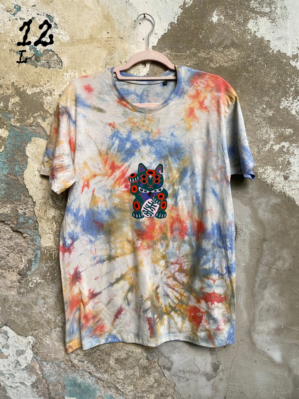 MANEKI NEKO tie-dye shirt 03